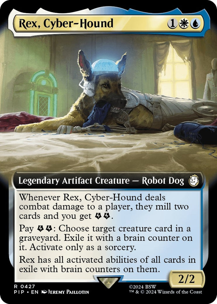 Image for Rex, Cyber-Hound (Extended Art) (427) [Universes Beyond: Fallout]