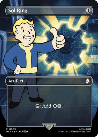 Image for Sol Ring (Borderless) (359) [Universes Beyond: Fallout]