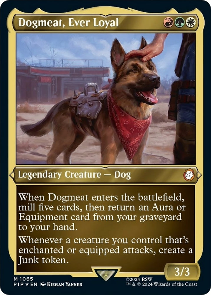 Image for Dogmeat, Ever Loyal (Display Commander) - Thick Stock (1065) [Universes Beyond: Fallout]