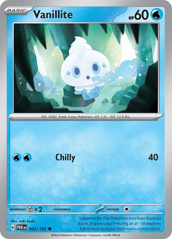Image for Vanillite (043/182) - Pokemon