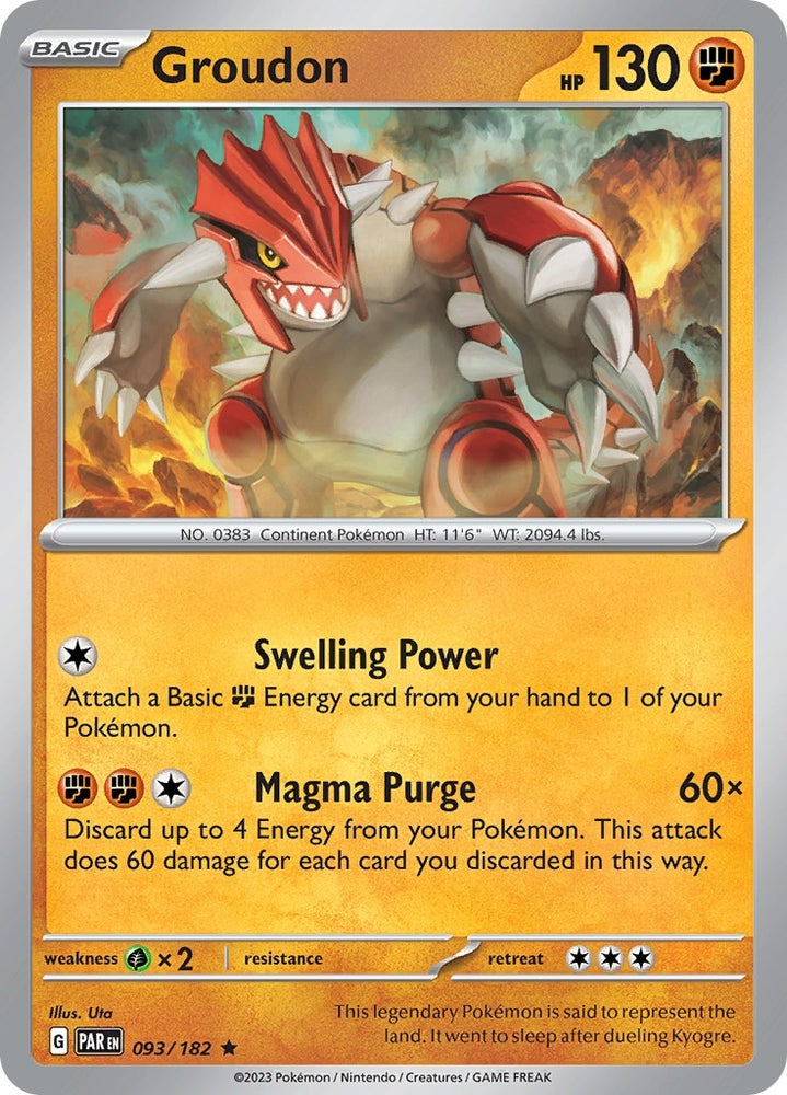 Image for Groudon - 093/182 (093/182) (PAR)