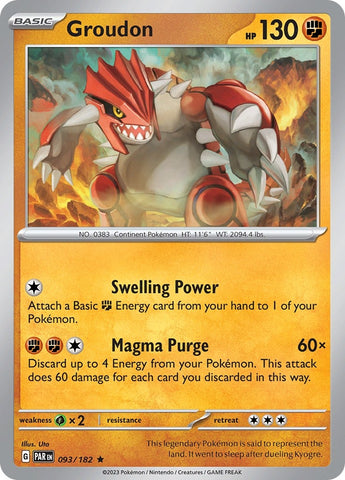 Image for Groudon - 093/182 (093/182) (PAR)
