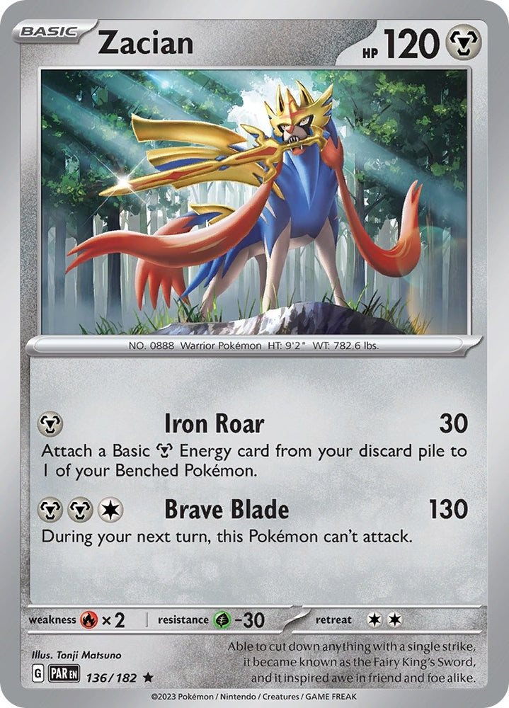Image for Zacian (136/182) (PAR)