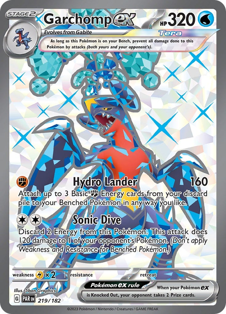 Image for Garchomp ex - 219/182 (219/182) [SV04: Paradox Rift]