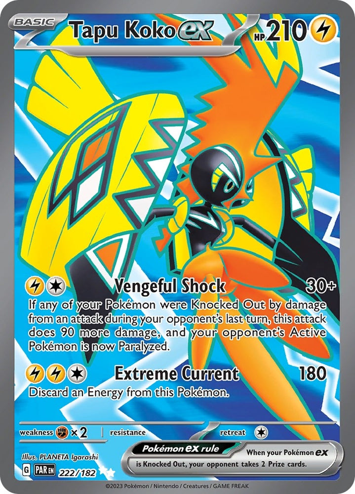 Image for Tapu Koko ex - 222/182 (222/182) (PAR)