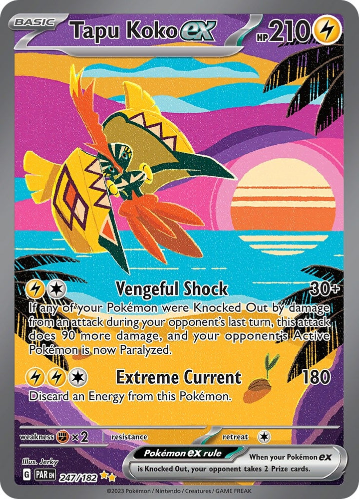 Image for Tapu Koko ex - 247/182 (247/182) [SV04: Paradox Rift]