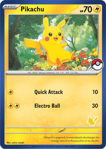 Image for Pikachu (Blue Border) - Pokemon