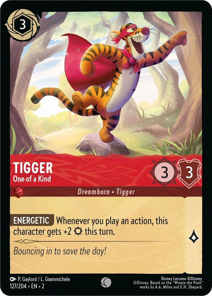 Image for Tigger - One of a Kind (127/204) - Disney Lorcana