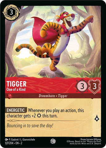 Image for Tigger - One of a Kind (127/204) - Disney Lorcana