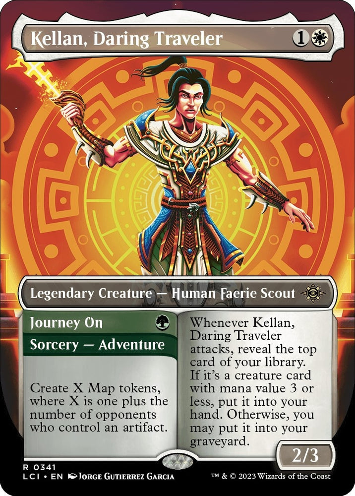 Image for Kellan, Daring Traveler (Borderless) (341) [The Lost Caverns of Ixalan]