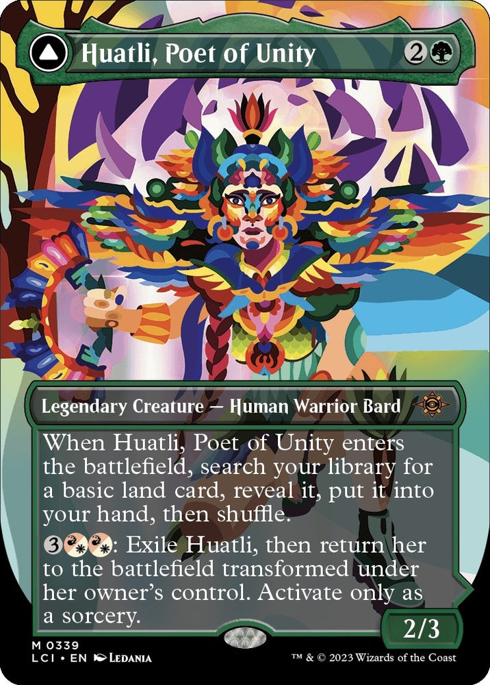 Image for Huatli, Poet of Unity (Borderless) (339) [The Lost Caverns of Ixalan]