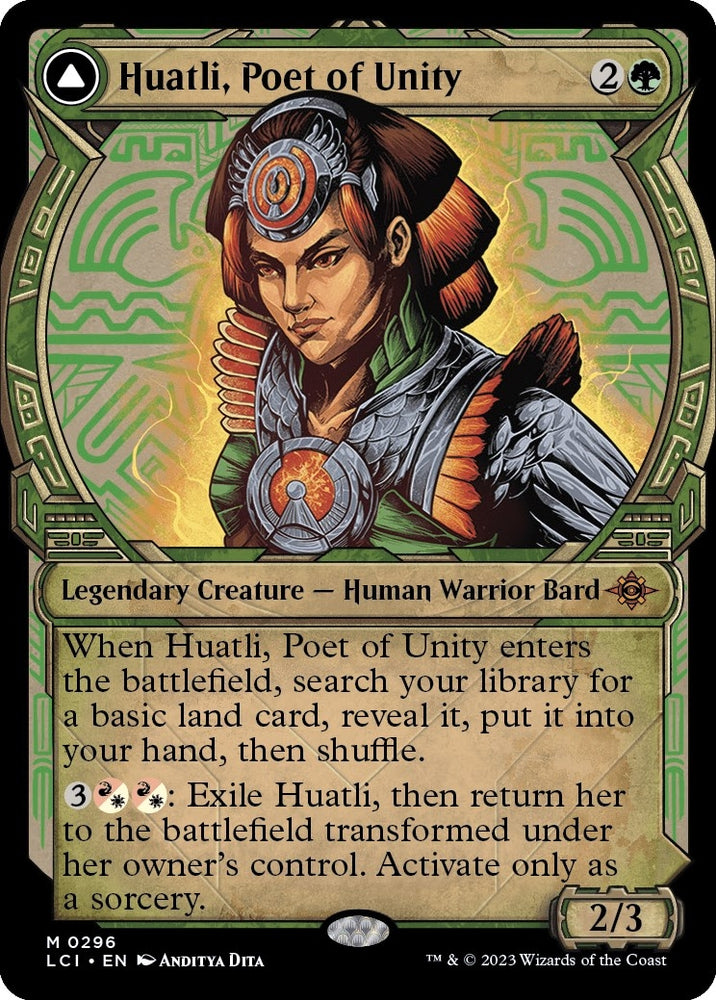 Image for Huatli, Poet of Unity (Showcase) (296) [The Lost Caverns of Ixalan]