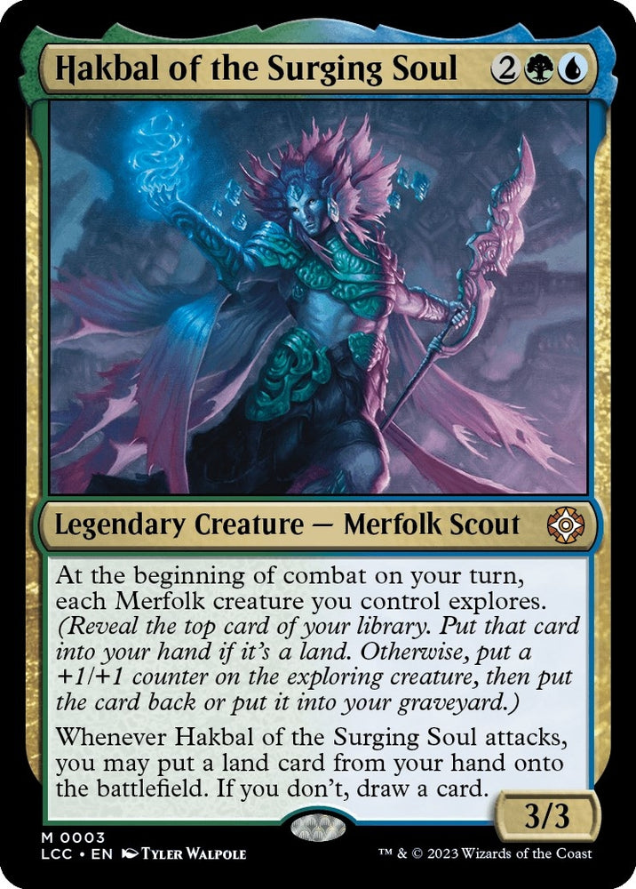 Image for Hakbal of the Surging Soul (3) [Commander: The Lost Caverns of Ixalan]
