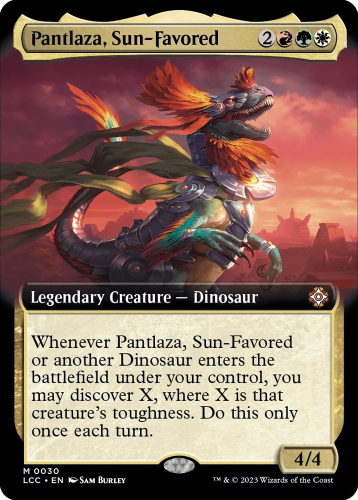 Image for Pantlaza, Sun-Favored (Extended Art) (30) [Commander: The Lost Caverns of Ixalan]