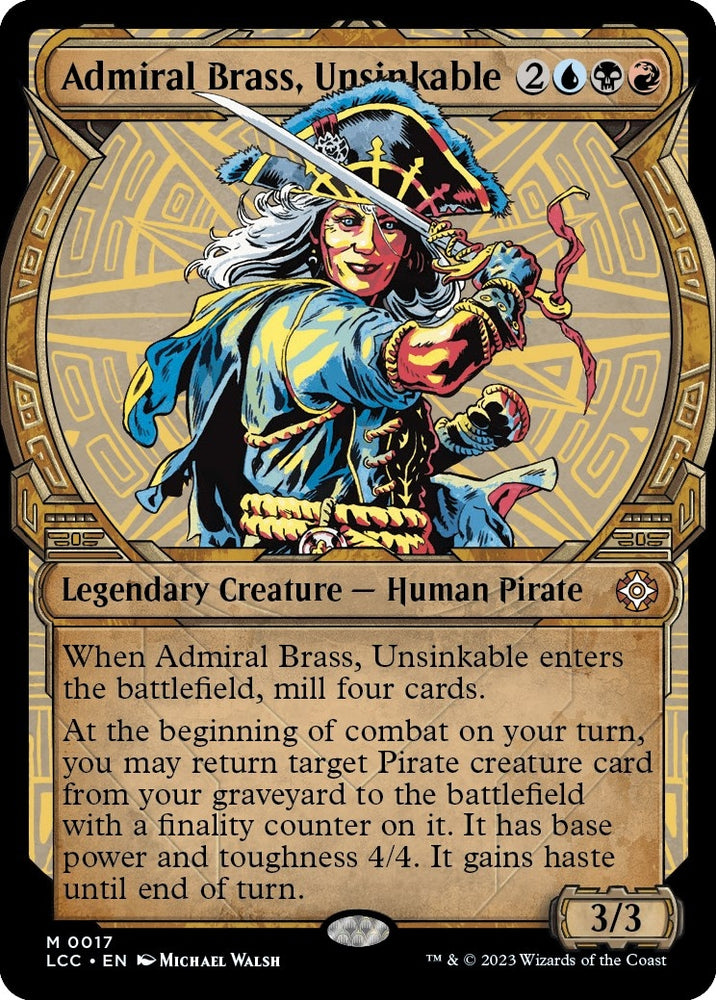 Image for Admiral Brass, Unsinkable (Showcase) (17) [Commander: The Lost Caverns of Ixalan]