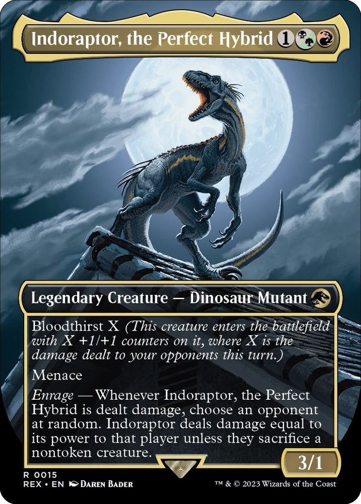 Image for Indoraptor, the Perfect Hybrid (Borderless) (15) [Universes Beyond: Jurassic World Collection]