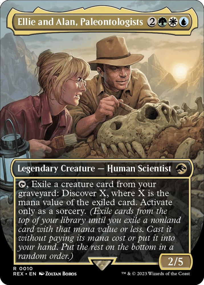Image for Ellie and Alan, Paleontologists (Borderless) (10) [Universes Beyond: Jurassic World Collection]