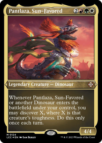 Image for Pantlaza, Sun-Favored (Display Commander) - Thick Stock (124) [Commander: The Lost Caverns of Ixalan]