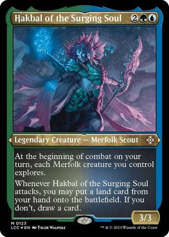 Image for Hakbal of the Surging Soul (Display Commander) - Thick Stock (123) [Commander: The Lost Caverns of Ixalan]