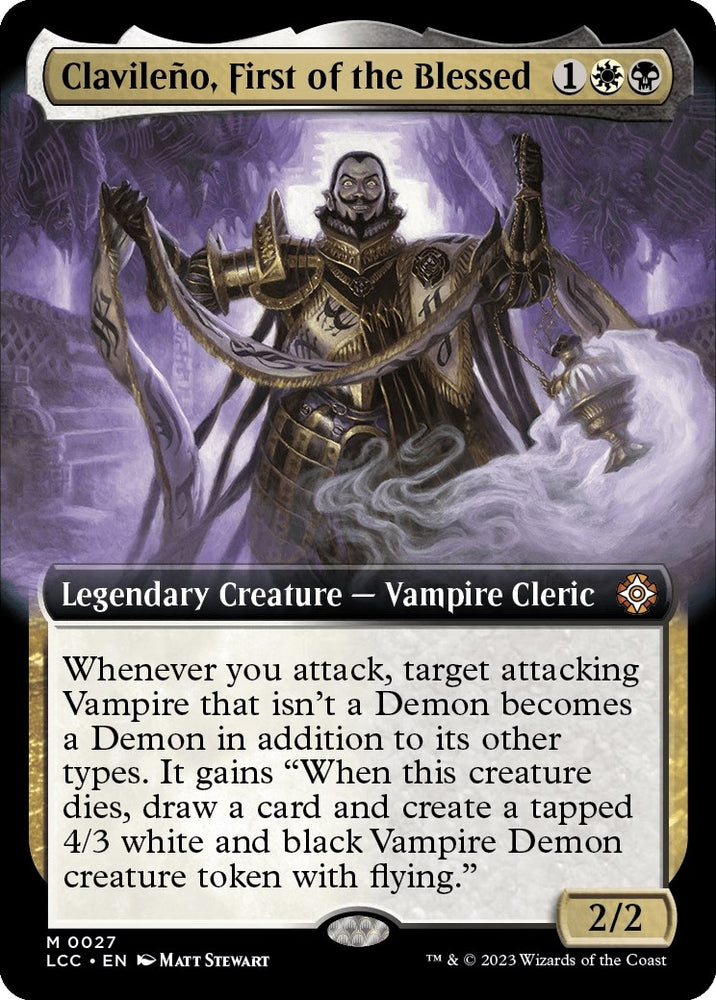Image for Clavileno, First of the Blessed (Extended Art) (27) [Commander: The Lost Caverns of Ixalan]