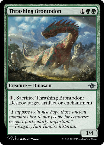 Image for Thrashing Brontodon (216) [The Lost Caverns of Ixalan]