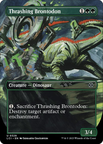 Image for Thrashing Brontodon (Borderless) (329) [The Lost Caverns of Ixalan]