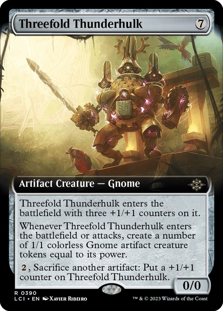Image for Threefold Thunderhulk (Extended Art) (390) [The Lost Caverns of Ixalan]