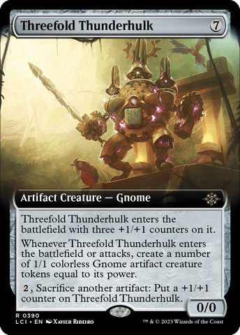 Image for Threefold Thunderhulk (Extended Art) (390) [The Lost Caverns of Ixalan]