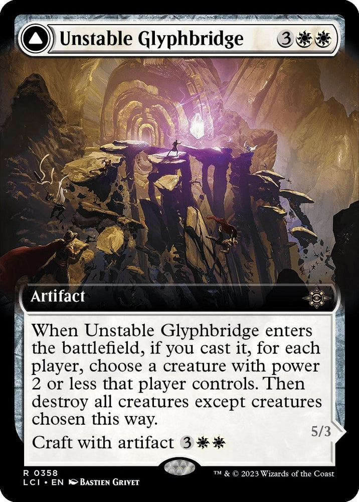 Image for Unstable Glyphbridge (Extended Art) (358) [The Lost Caverns of Ixalan]