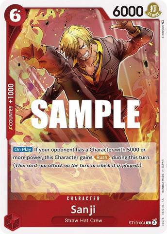 Image for Sanji (ST10-004) - One Piece Card Game