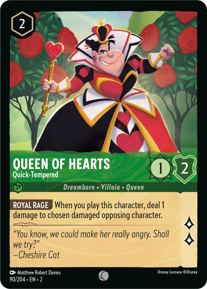 Image for Queen of Hearts - Quick-Tempered (90/204) - Disney Lorcana