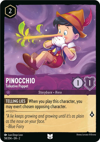 Image for Pinocchio - Talkative Puppet (58/204) - Disney Lorcana