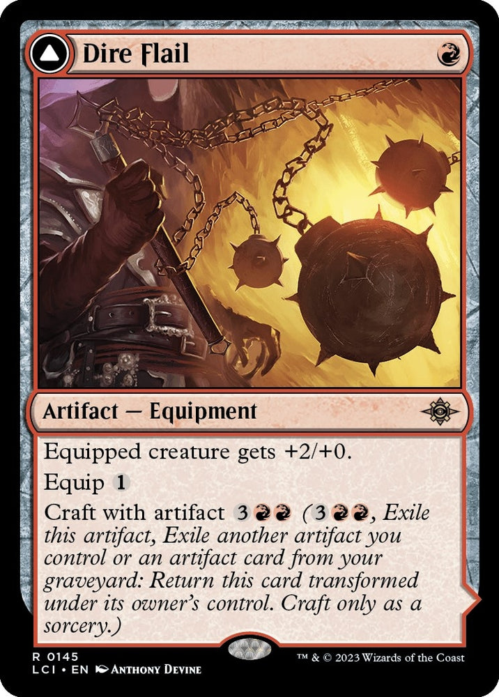 Image for Dire Flail (145) [The Lost Caverns of Ixalan]