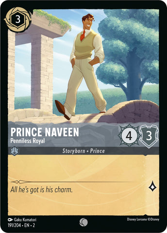 Image for Prince Naveen - Penniless Royal (191/204) - Disney Lorcana