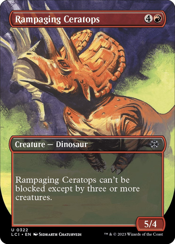 Image for Rampaging Ceratops (Borderless) (322) [The Lost Caverns of Ixalan]