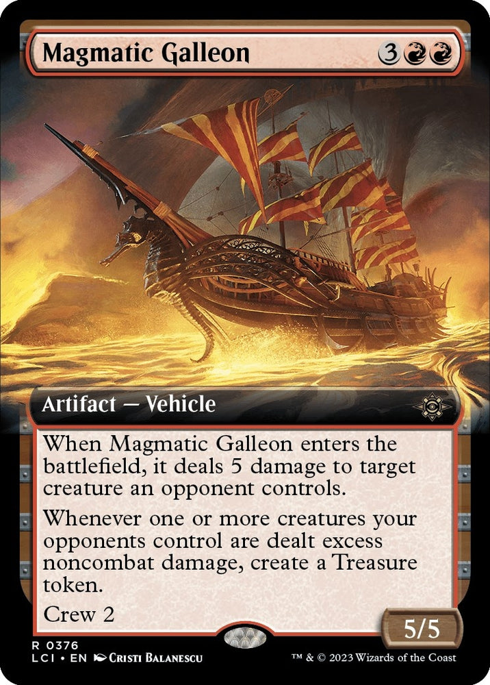 Image for Magmatic Galleon (Extended Art) (376) [The Lost Caverns of Ixalan]