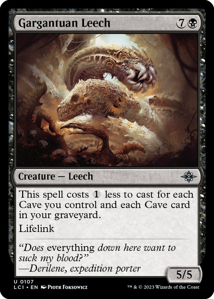 Image for Gargantuan Leech (107) [The Lost Caverns of Ixalan]