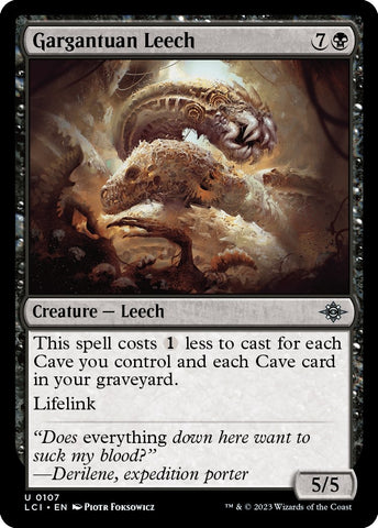 Image for Gargantuan Leech (107) [The Lost Caverns of Ixalan]