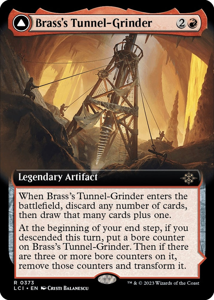 Image for Brass's Tunnel-Grinder (Extended Art) (373) [The Lost Caverns of Ixalan]