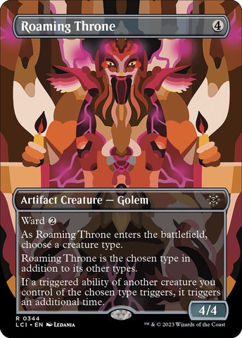 Image for Roaming Throne (Borderless) (344) [The Lost Caverns of Ixalan]