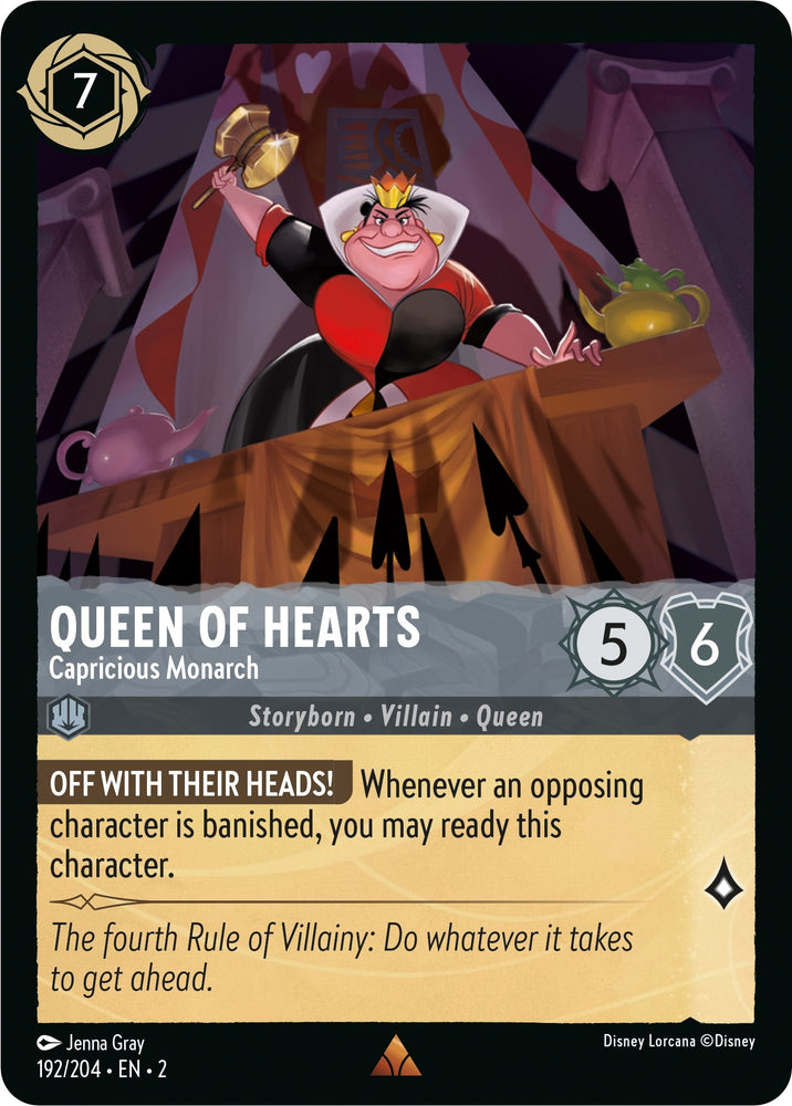 Image for Queen of Hearts - Capricious Monarch (192/204) - Disney Lorcana