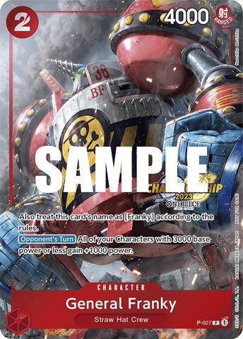 General Franky (CS 2023 Event Pack) (P-027) (One Piece Promotion Cards)