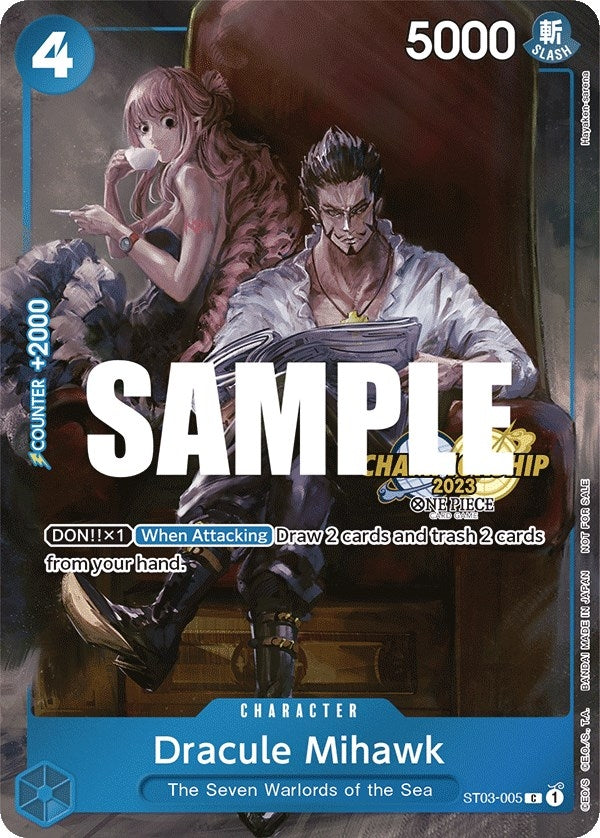 Dracule Mihawk (CS 2023 Celebration Pack) (ST03-005) (One Piece Promotion Cards)