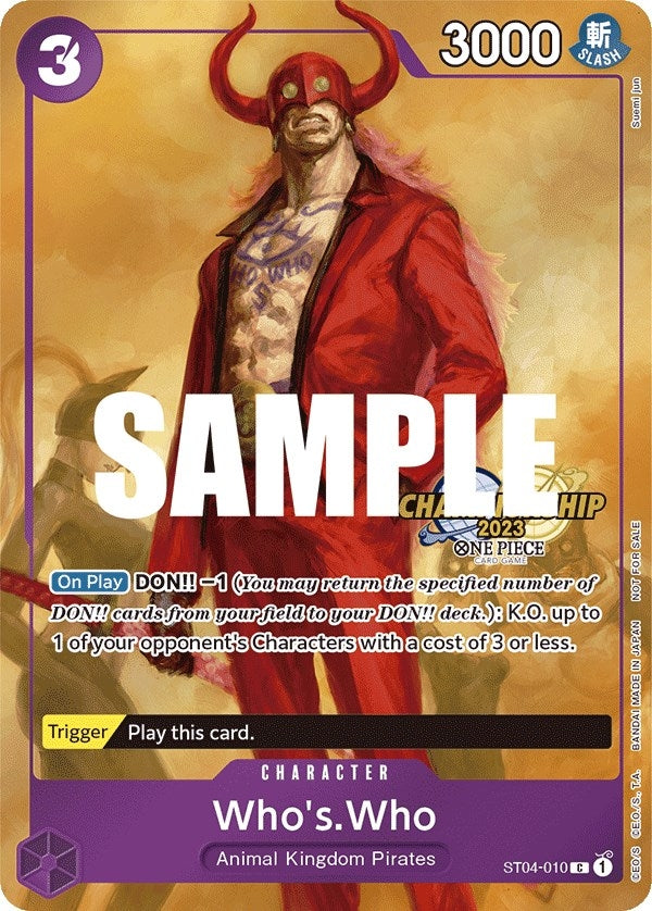 Image for Who's.Who (CS 2023 Celebration Pack) (ST04-010) (One Piece Promotion Cards) - One Piece Card Game