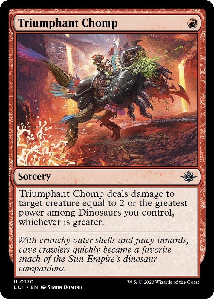 Image for Triumphant Chomp (170) [The Lost Caverns of Ixalan]
