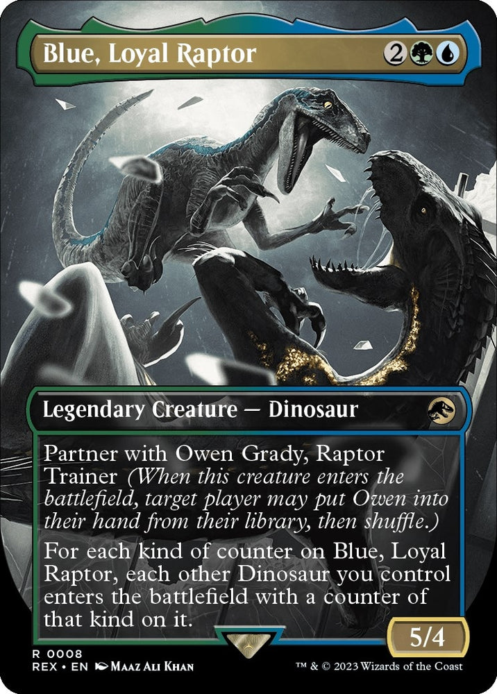Image for Blue, Loyal Raptor (Borderless) (8) [Universes Beyond: Jurassic World Collection]