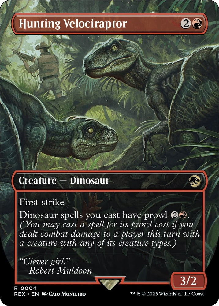 Image for Hunting Velociraptor (Borderless) (4) [Universes Beyond: Jurassic World Collection]