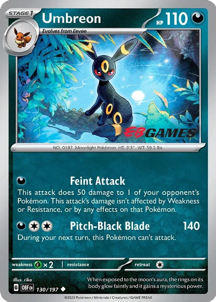 Image for Umbreon - 130/197 (EBGames Exclusive) (130/197) - Pokemon