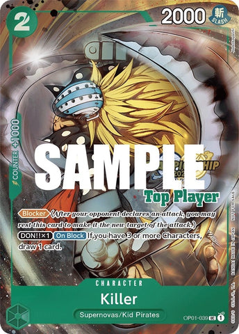 Killer (CS 2023 Top Players Pack) (OP01-039) (One Piece Promotion Cards)