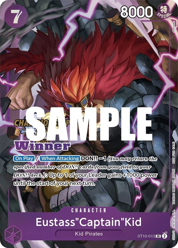 Eustass"Captain"Kid (CS 2023 Top Players Pack) [Winner] (ST10-013) (One Piece Promotion Cards)